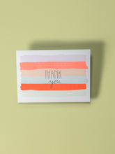 Load image into Gallery viewer, Thank You Watercolor Stripes Card
