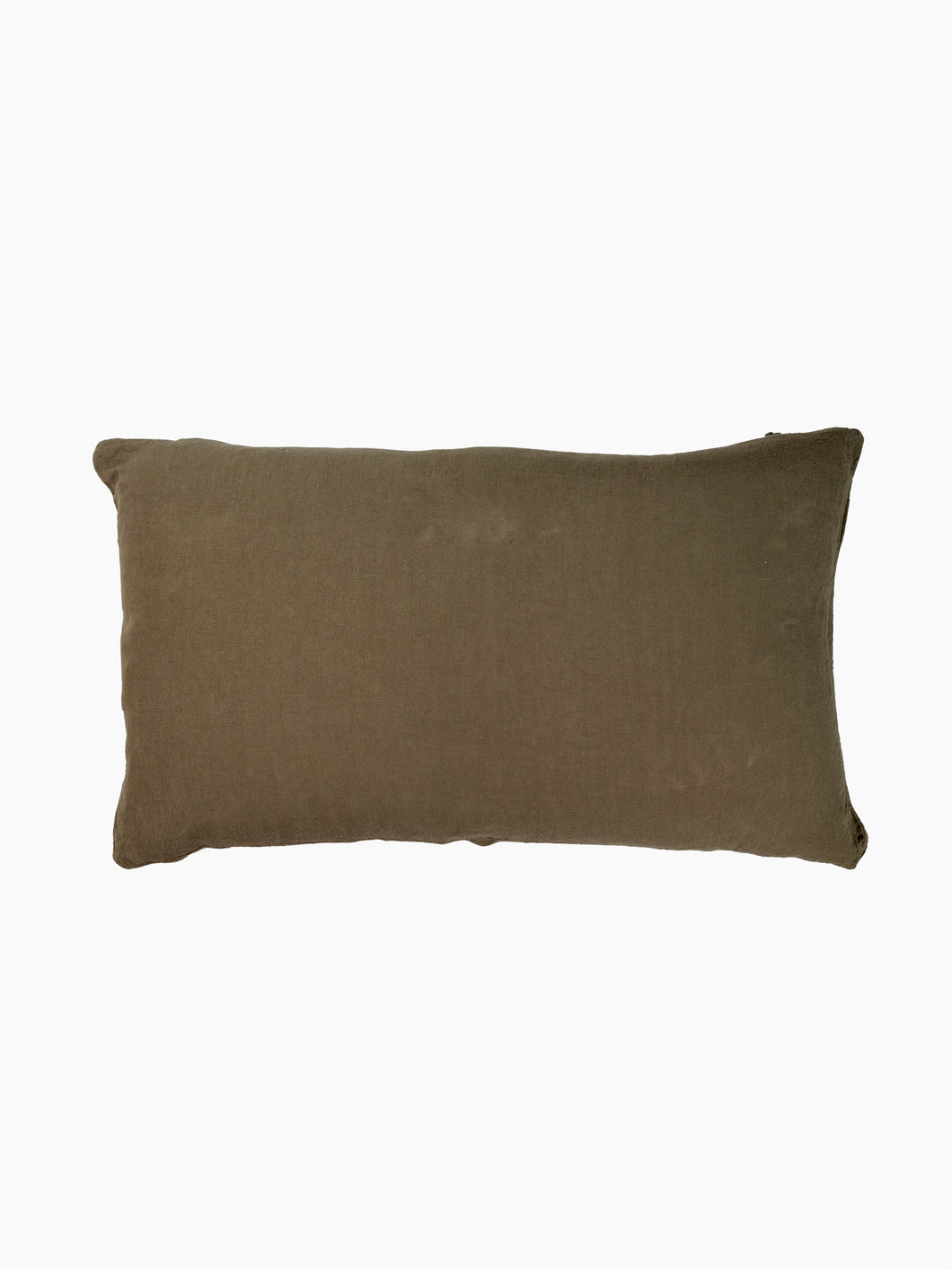 Olive Linen Throw Pillows
