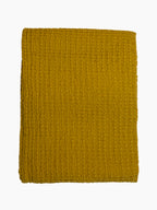 Mustard Waffle Bath Towel