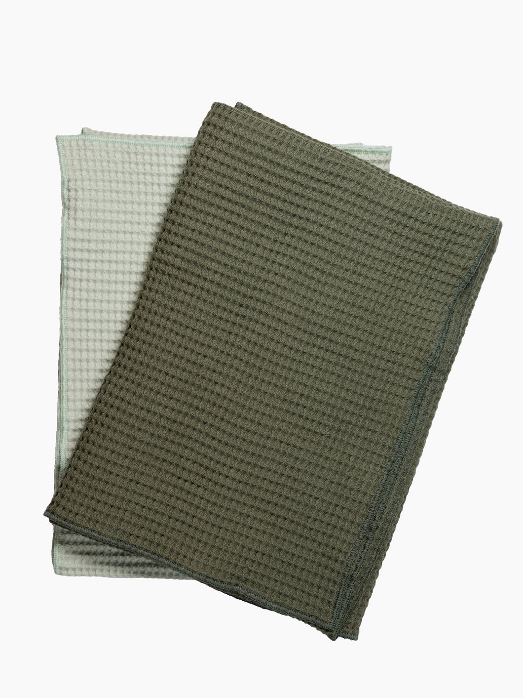 Sage & Olive Waffle Dish Towels, Set of 2
