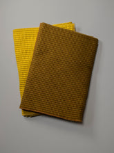 Load image into Gallery viewer, Mustard &amp; Bronze Waffle Dish Towels, Set of 2
