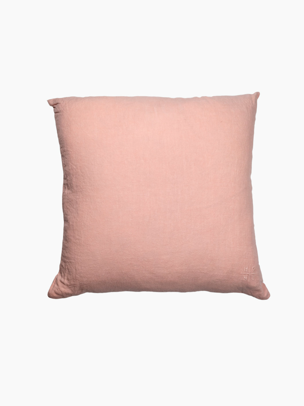 Blush Simple Linen Throw Pillow