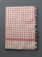Load image into Gallery viewer, Red French Lattice Kitchen Towel
