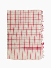 Load image into Gallery viewer, Red French Lattice Kitchen Towel
