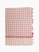 Load image into Gallery viewer, Red French Lattice Kitchen Towel
