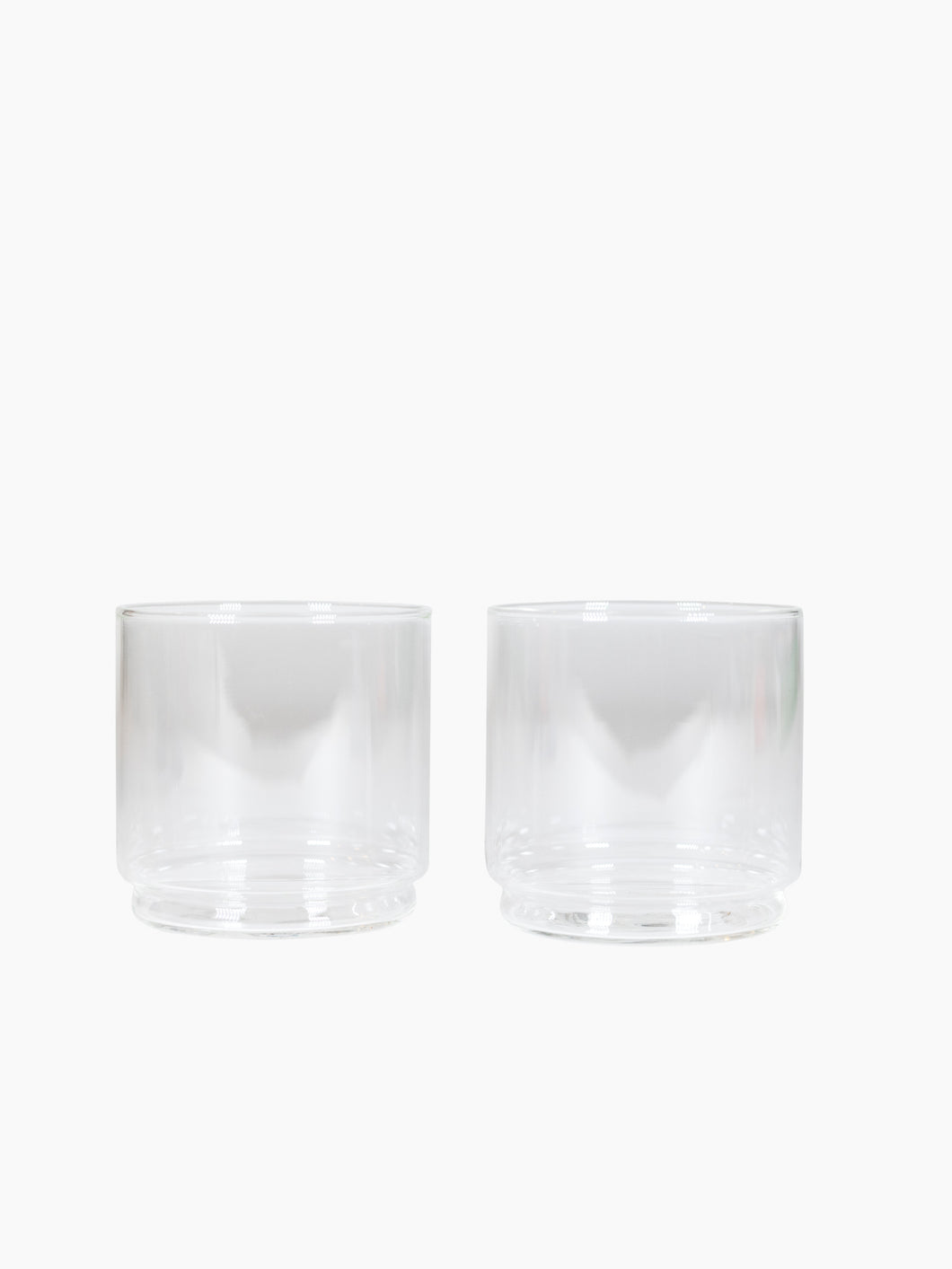 Decca Clear Set of 2 Stackable Glasses
