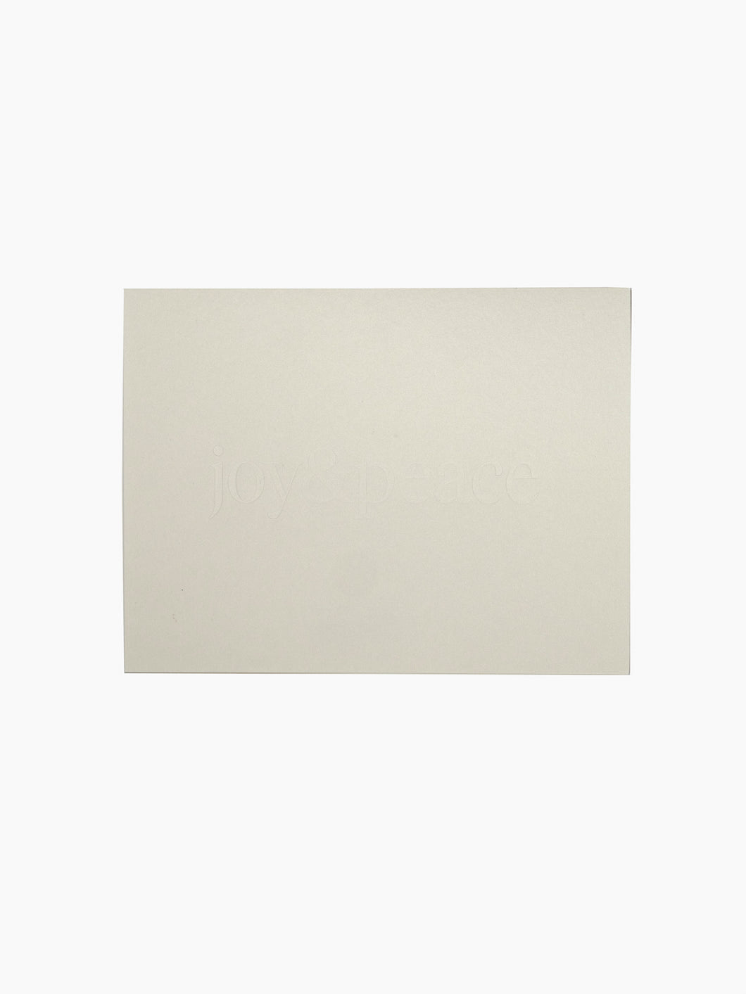 Joy & Peace Natural Card