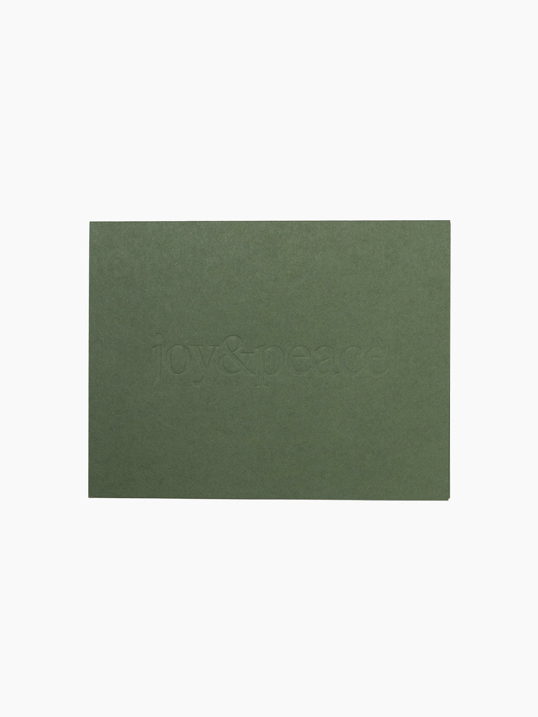 Joy & Peace Olive Card