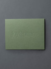 Load image into Gallery viewer, Joy &amp; Peace Olive Card
