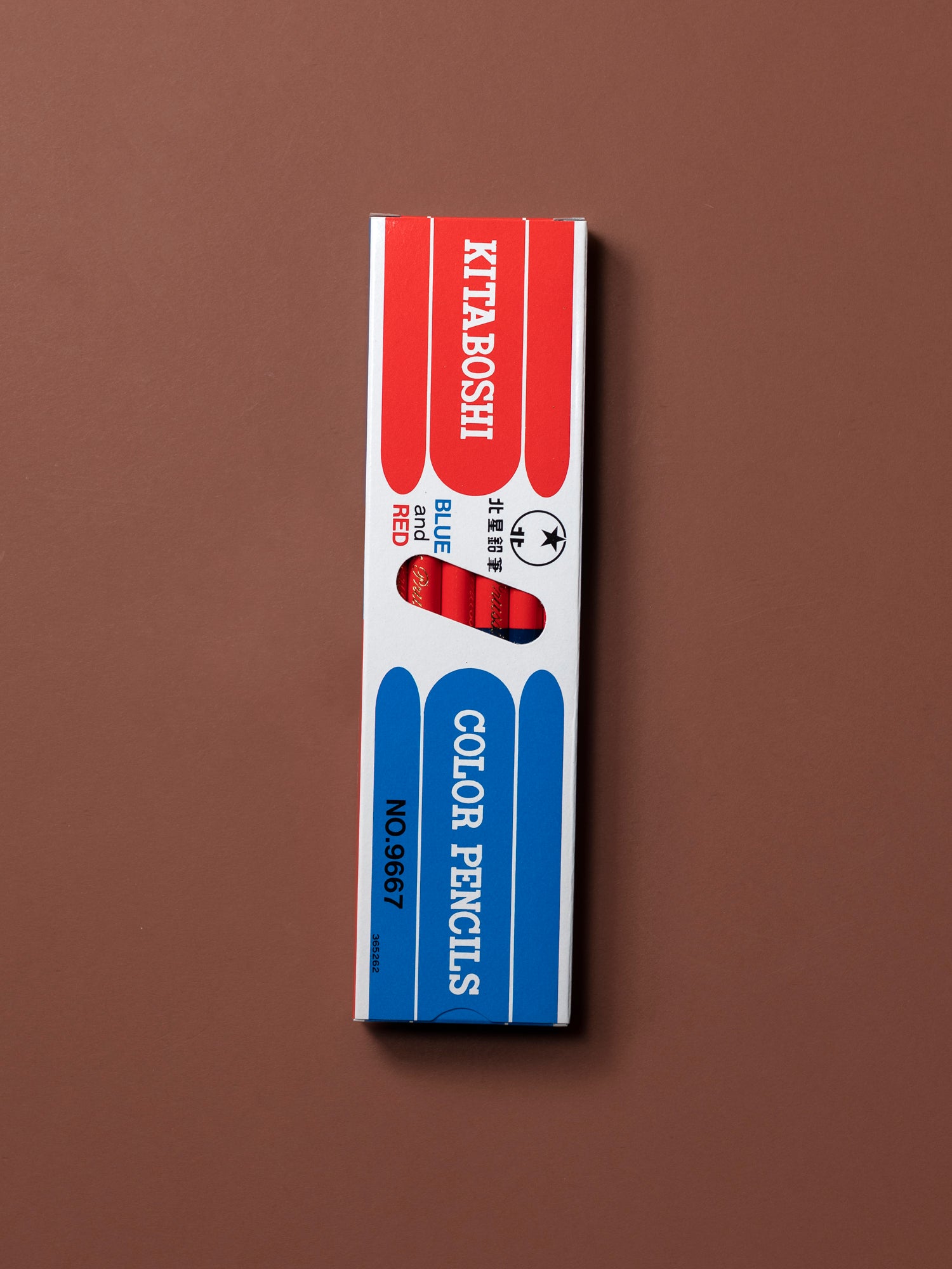 Kita-Boshi  Vermillion & Prussian Blue Pencils | Set of 12