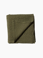 Olive Waffle Bath Towel