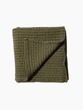 Load image into Gallery viewer, Olive Waffle Bath Towel
