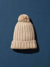 Load image into Gallery viewer, Oatmeal Pom Pom Beanie
