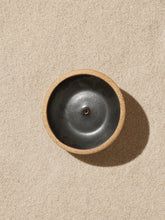 Load image into Gallery viewer, Black Stoneware Incense Holder
