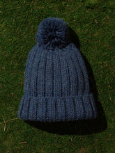Load image into Gallery viewer, Navy Pom Pom Beanie
