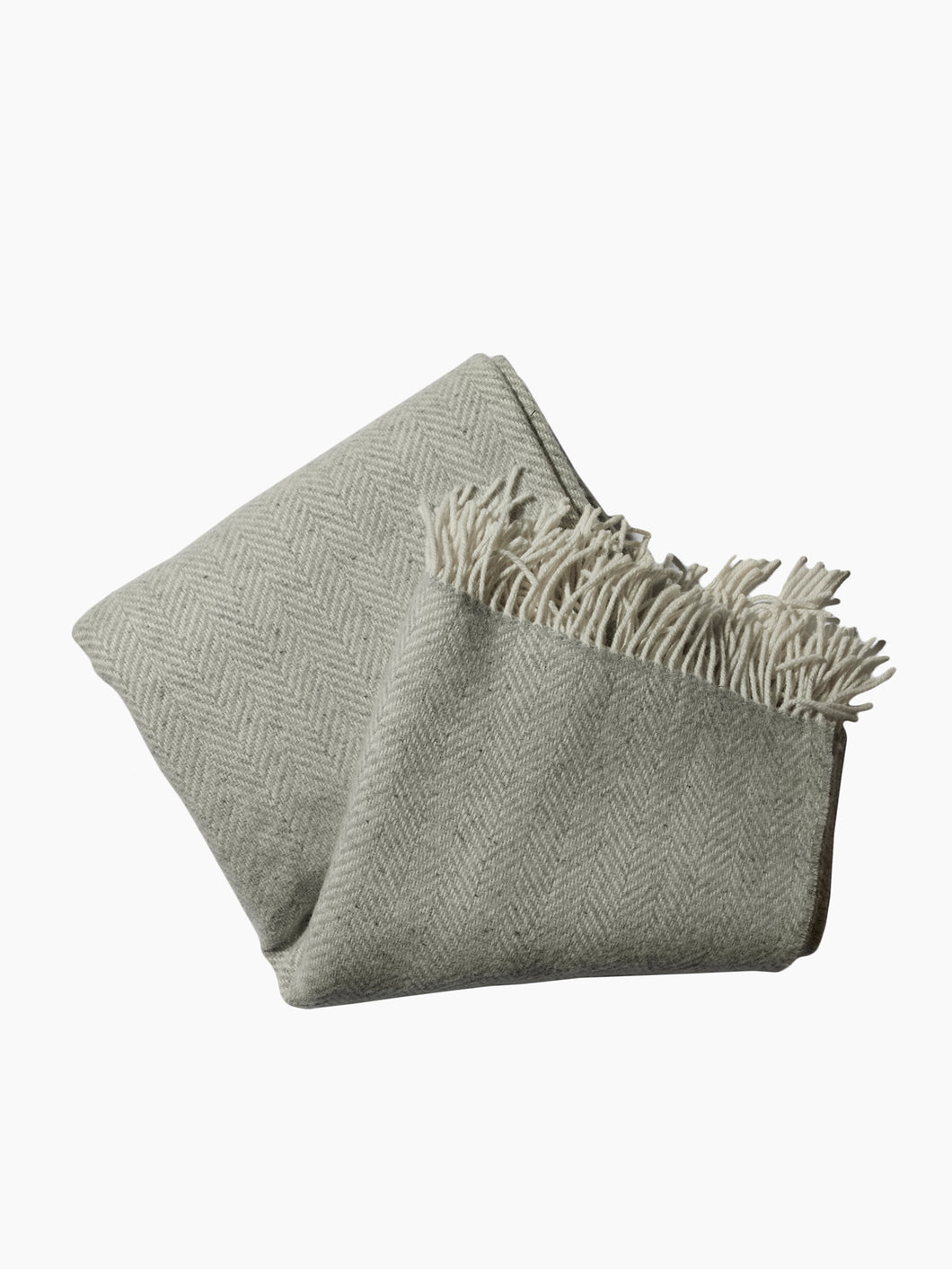 Herringbone Throw - Fog