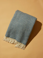Load image into Gallery viewer, Herringbone Throw - Twilight Blue
