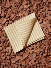 Load image into Gallery viewer, Linen Chambray Hand Towel - White Stripe
