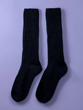 Load image into Gallery viewer, Recycled Wool Winter Socks, Navy
