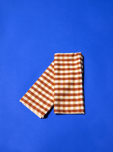 Load image into Gallery viewer, Rust Gingham Napkins
