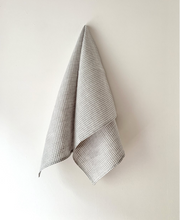 Load image into Gallery viewer, Linen Kitchen Cloth - Light Gray Gingham
