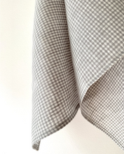 Load image into Gallery viewer, Linen Kitchen Cloth - Light Gray Gingham
