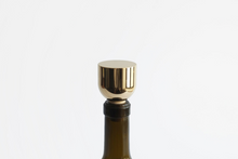 Load image into Gallery viewer, Brass Dome Wine Stopper

