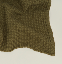 Load image into Gallery viewer, Olive Waffle Bath Towel

