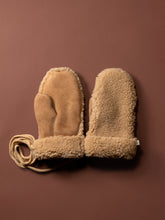 Load image into Gallery viewer, Light Camel Children&#39;s Sheepskin Mittens
