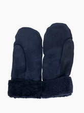 Load image into Gallery viewer, Navy Adult Sheepskin Mittens
