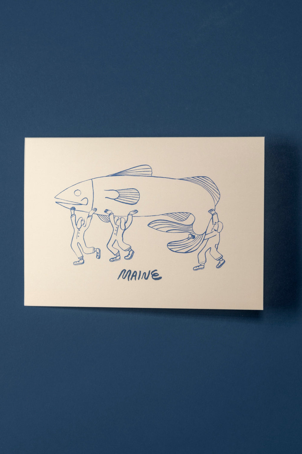 Holding Fish Card
