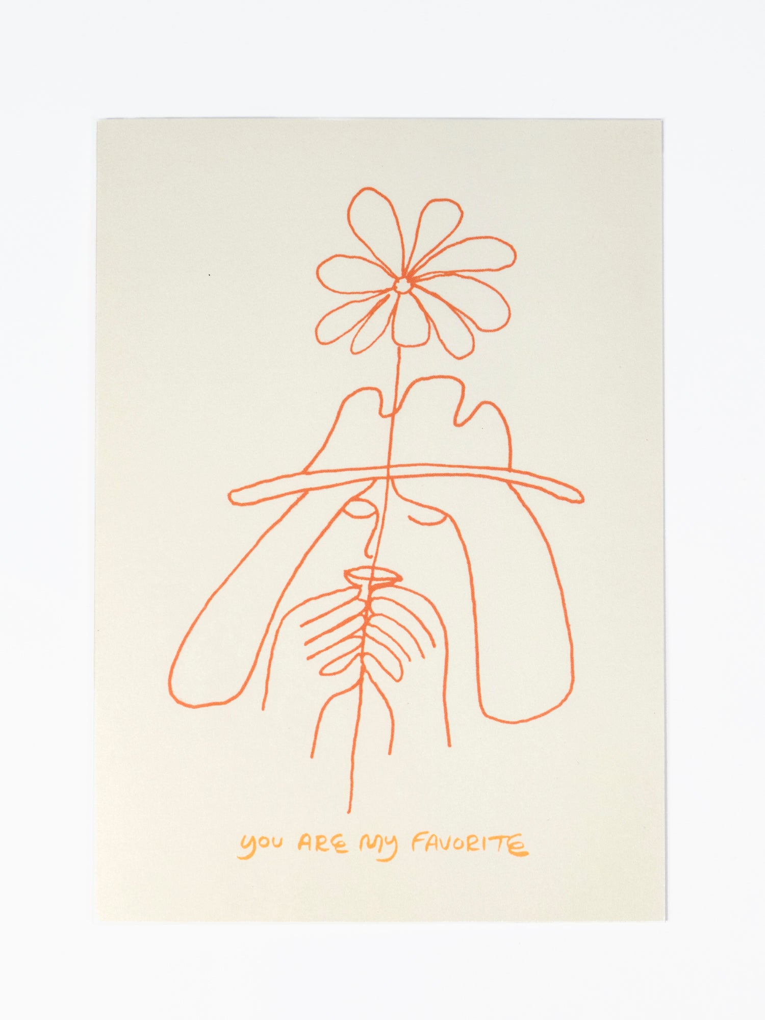 You Are My Favorite Flower Card