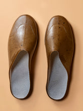 Load image into Gallery viewer, French Recycled Hemp Mules in Sepia
