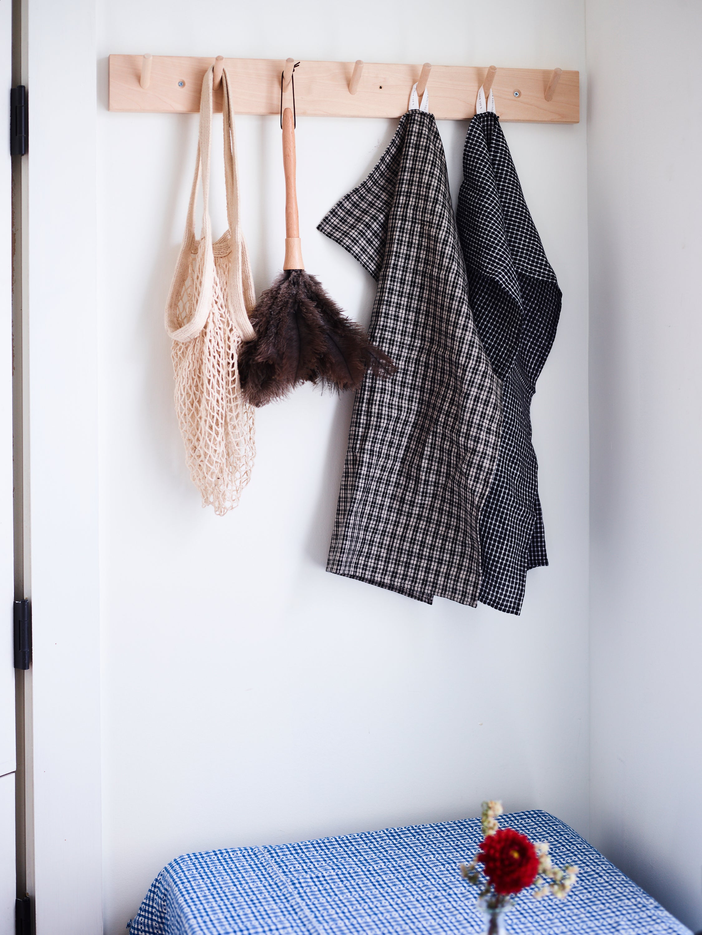Wooden Rack | 7 Hooks